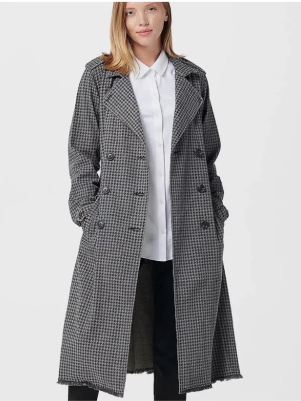 Laurie Felt Denim
Houndstooth Trench